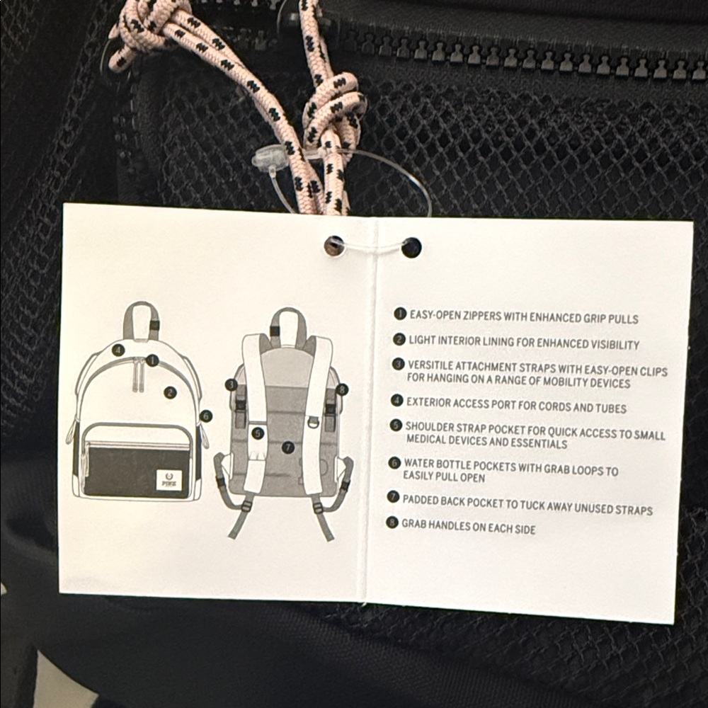 PINK Victoria's Secret Black Adaptive bagpack - Picture 5 of 7